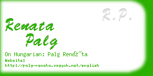 renata palg business card